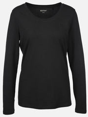 Damski Longsleeve Mustang Style Anne C Basic Jet Black 1015770 4188