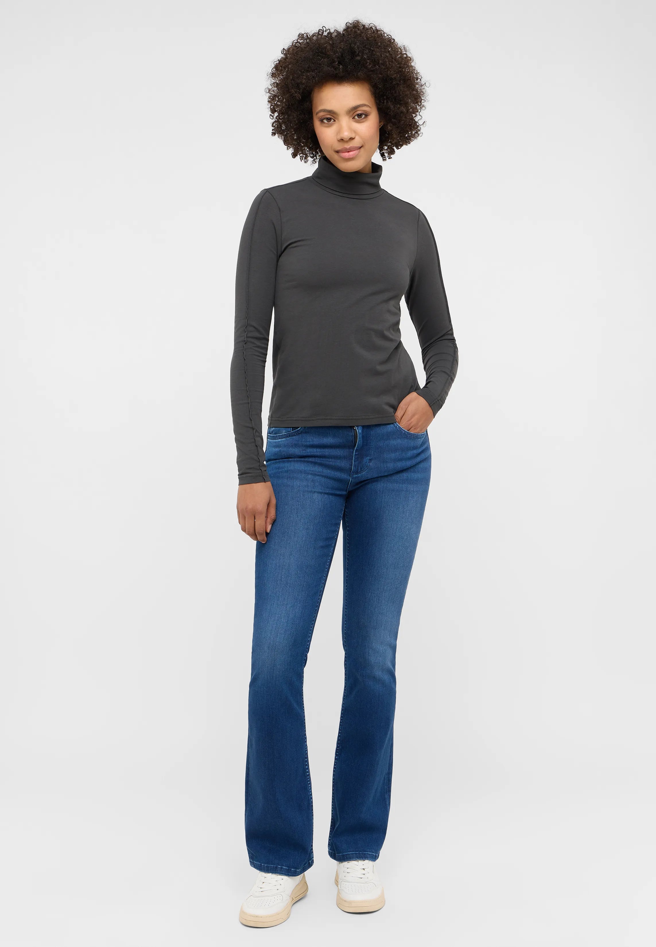 Damski Longsleeve Mustang Style Shiloh Pirate Black 1015944 4088