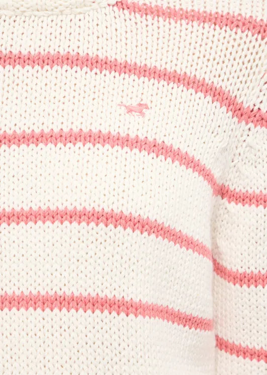 Damski Sweter Mustang Style Silas Pink Stripe French Riviera 1016174 12724