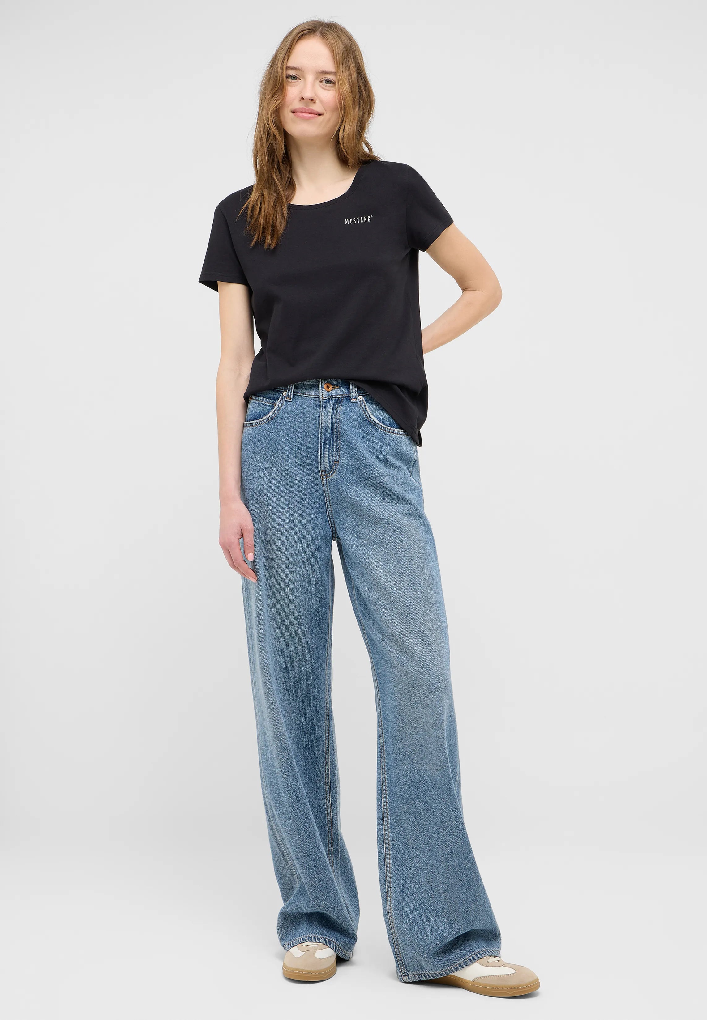 Damski T-Shirt Mustang Style Alma Black Beauty 1016748 4185