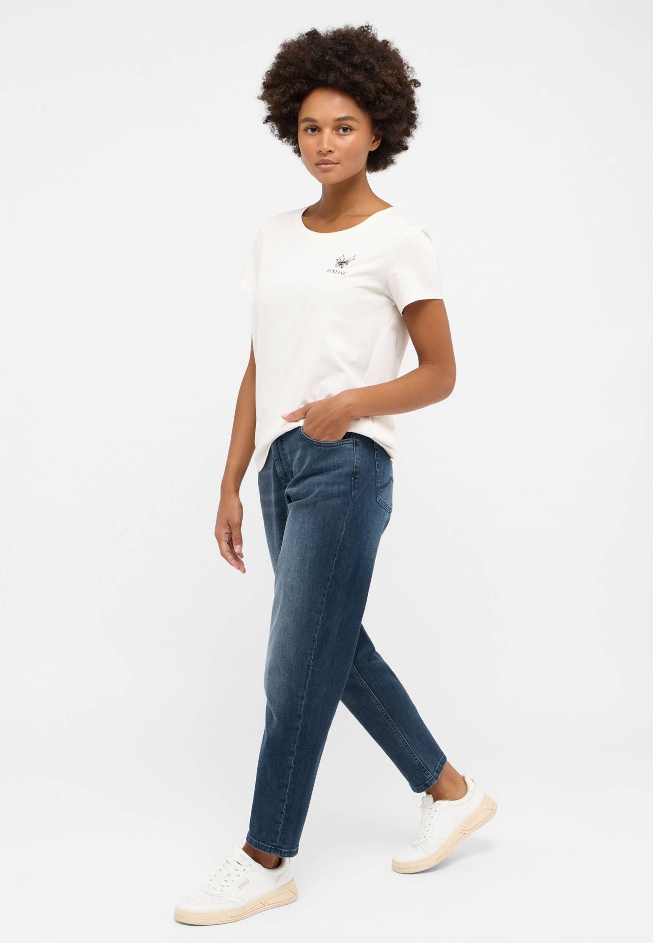 Damski T-Shirt Mustang Style Alma Whisper White 1015459 2013