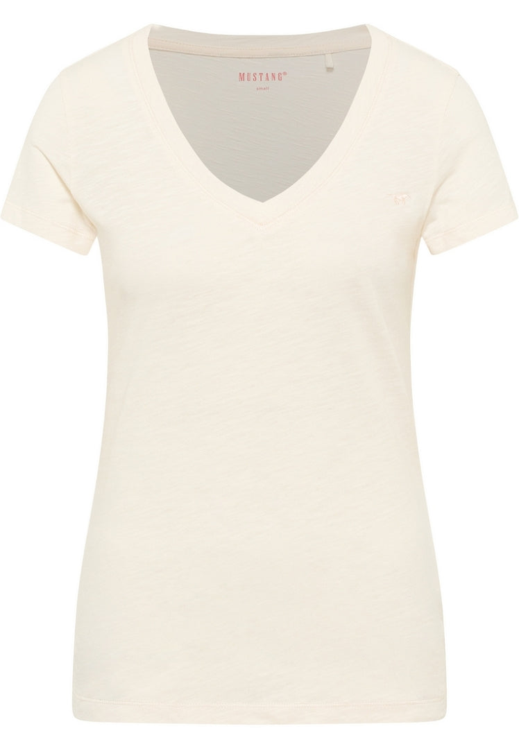 Damski T-Shirt Mustang Style Beverly Whisper White 1016139 2013