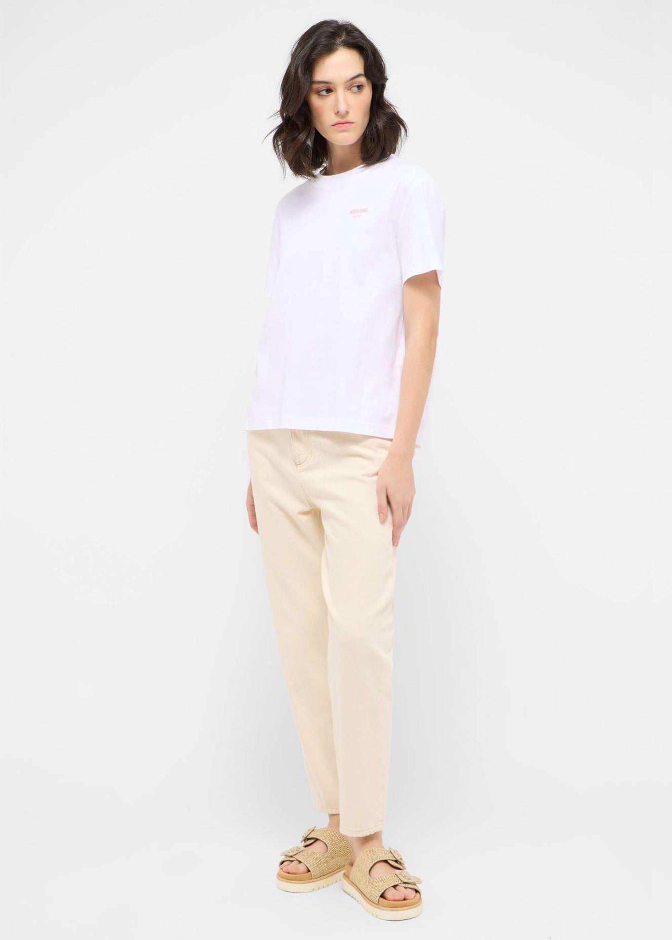 Damski T-Shirt Mustang Style Floris General White 1016158 2045