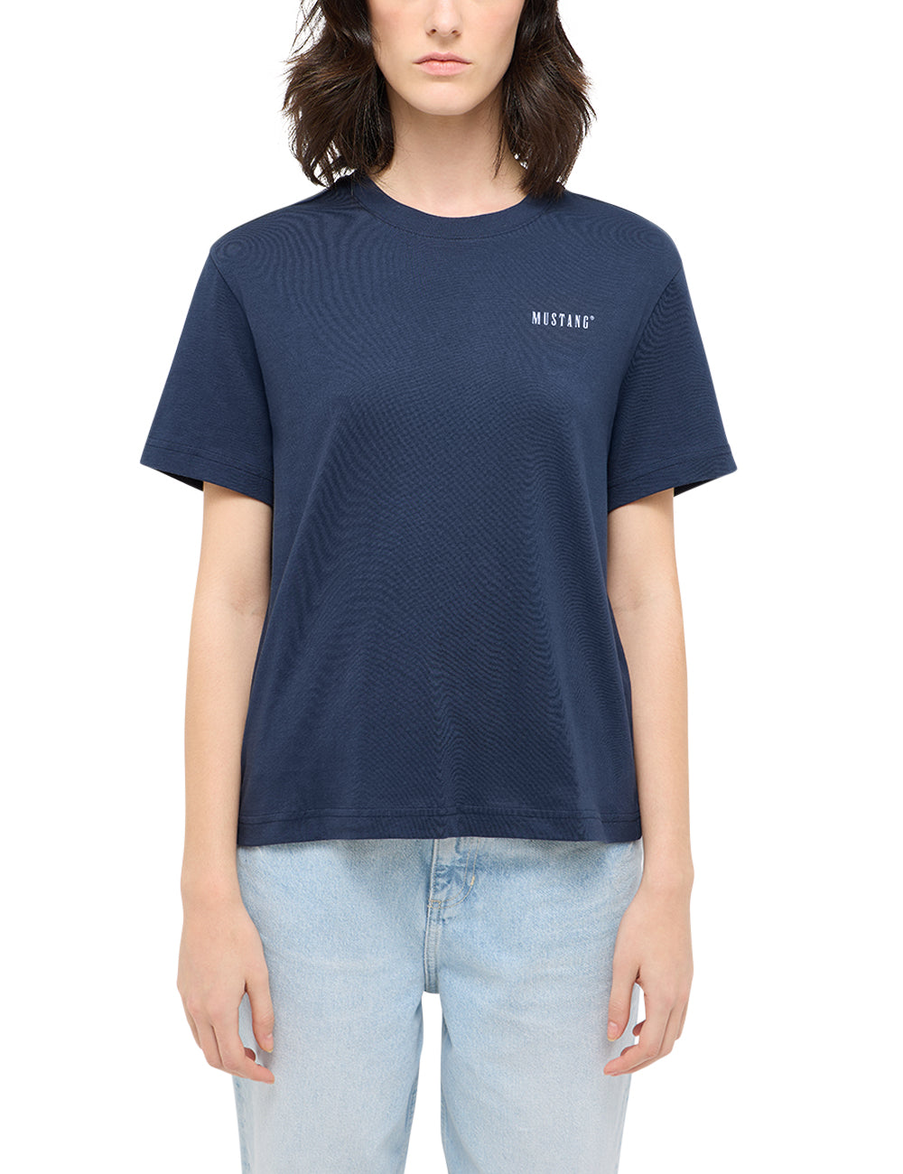 Damski T-Shirt Mustang Style Floris Navy Blazer 1016145 5324