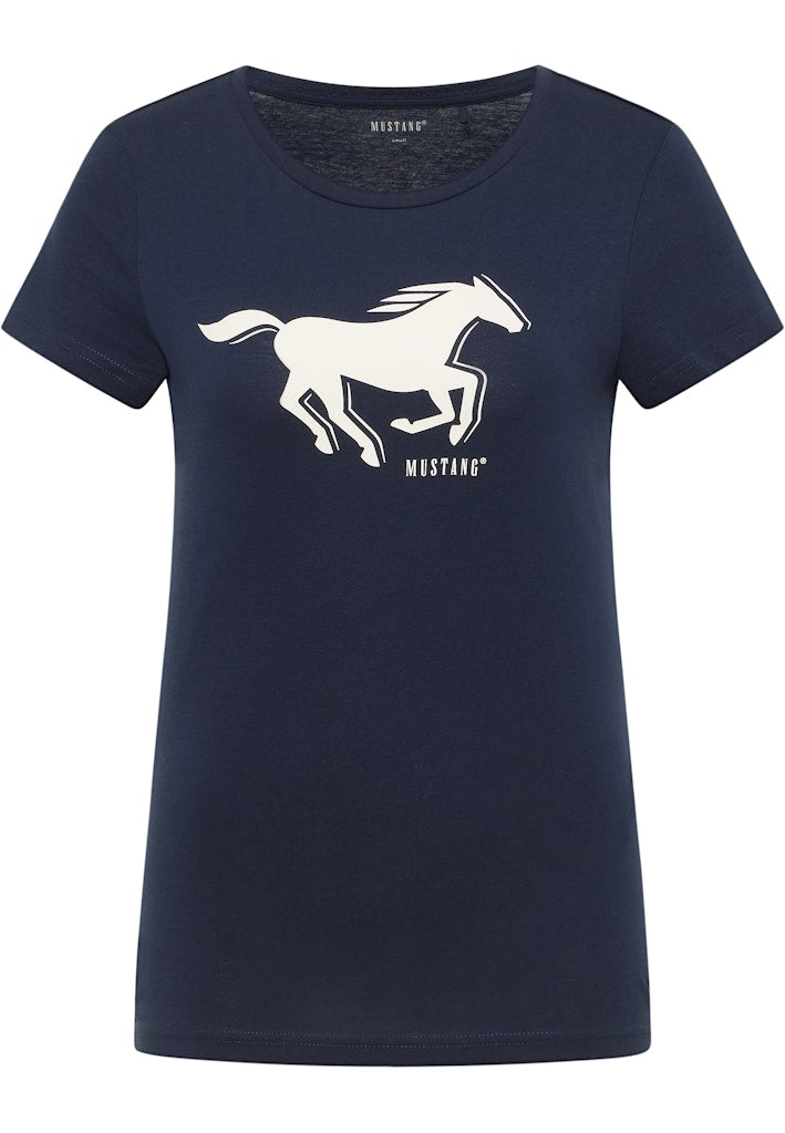 Damski T-Shirt Mustang Style Loa Navy Blazer 1016508 5324