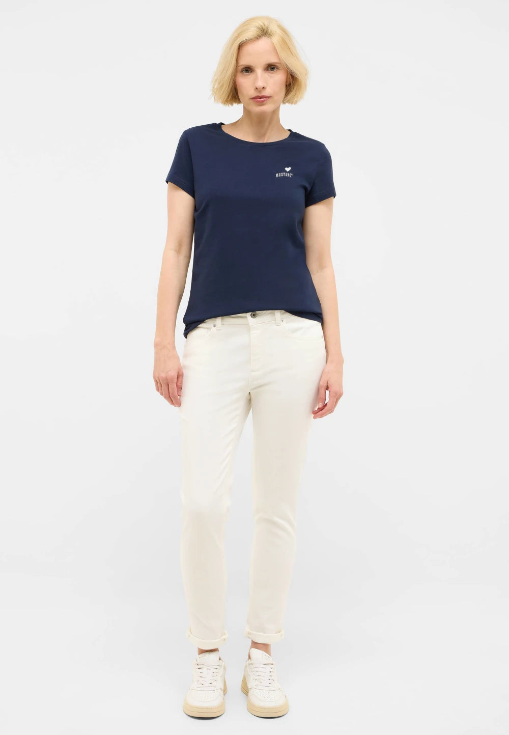 Damski T-Shirt Mustang Style Loa Navy Blazer 1016509 5324