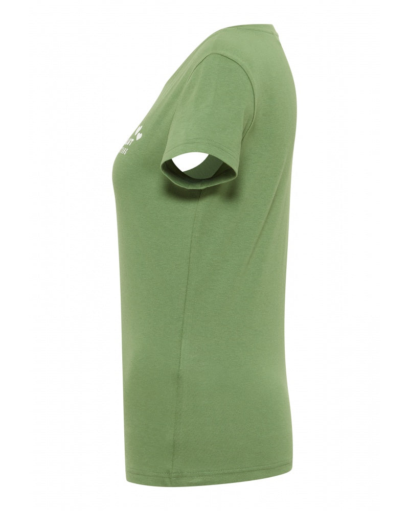 Damski T-Shirt Mustang Style Loa Vineyard Green 1016143 6340
