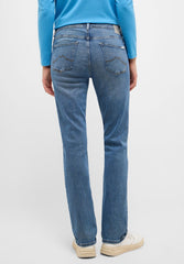 Damskie Spodnie Jeansowe MUSTANG Crosby Relaxed Straight Denim Blue 1015294 5000 582