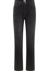 Damskie Spodnie Jeansowe Mustang Style Brooks Straight Denim Black 1016922 4000 840