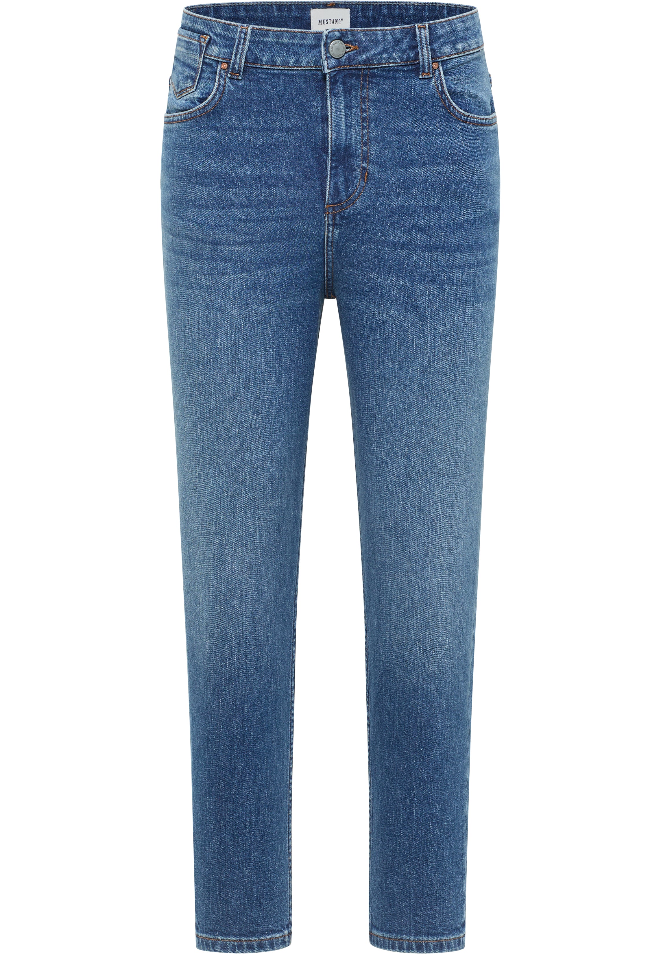 Damskie Spodnie Jeansowe Mustang Style Charlotte Tapered Denim Blue 1016916 5000 681