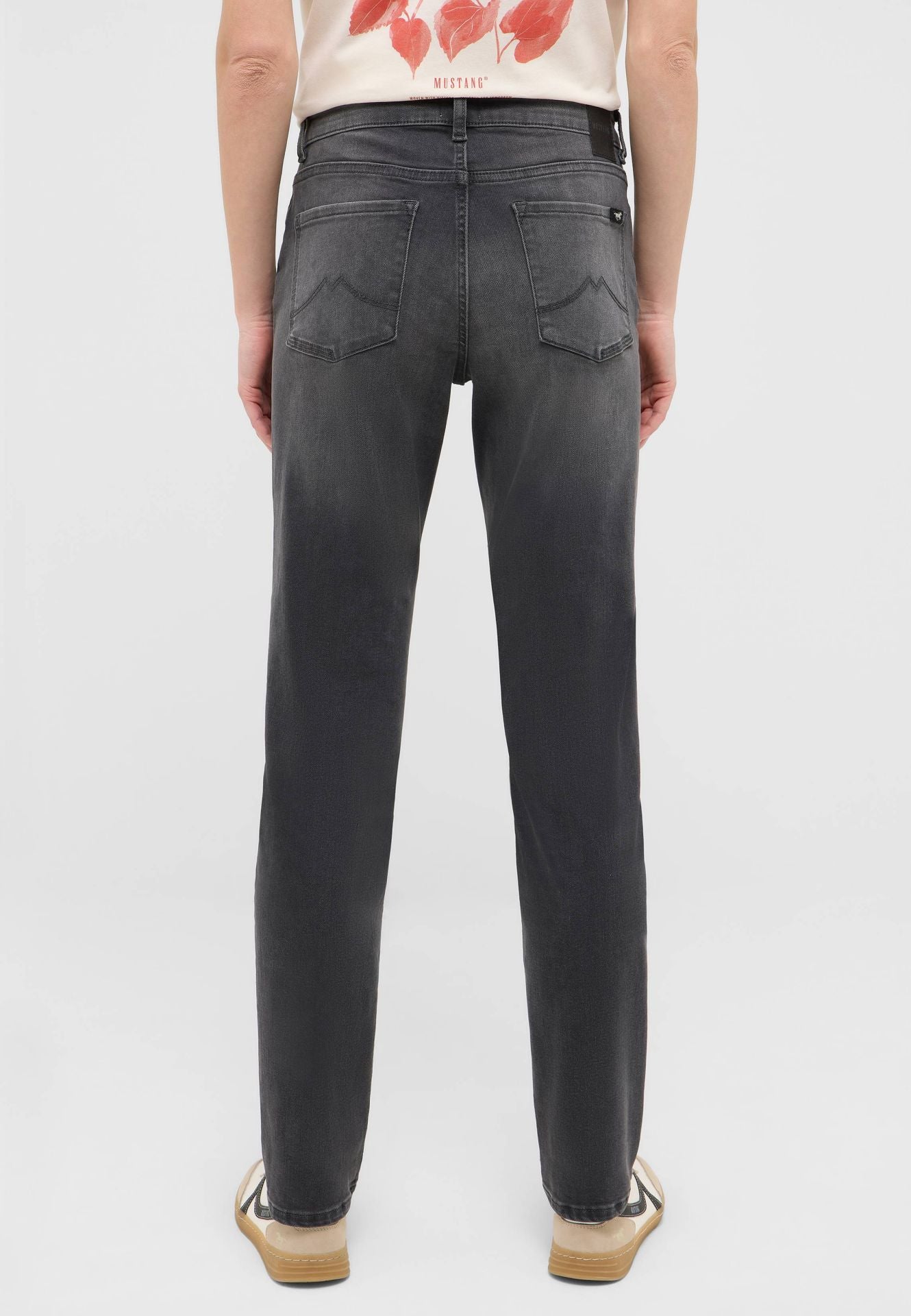 Damskie Spodnie Jeansowe Mustang Style Crosby Relaxed Slim Denim Black 1016913 4000 682