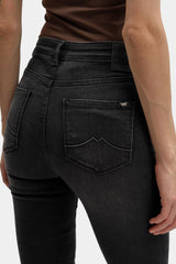 Damskie Spodnie Jeansowe Mustang Style Georgia Super Skinny Denim Black 1016903 4000 802