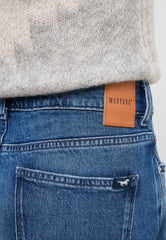 Damskie Spodnie Jeansowe Mustang Style Madison Wide Denim Blue 1016931 5000 582