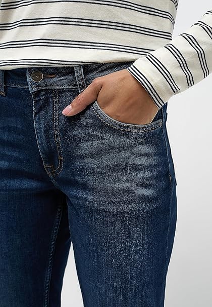 Damskie Spodnie Jeansowe Mustang Style Rebecca Slim Denim Blue 1014714 5000 882