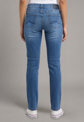 Damskie Spodnie Jeansowe Mustang Style Rebecca Slim Denim Blue 1016989 5000 682