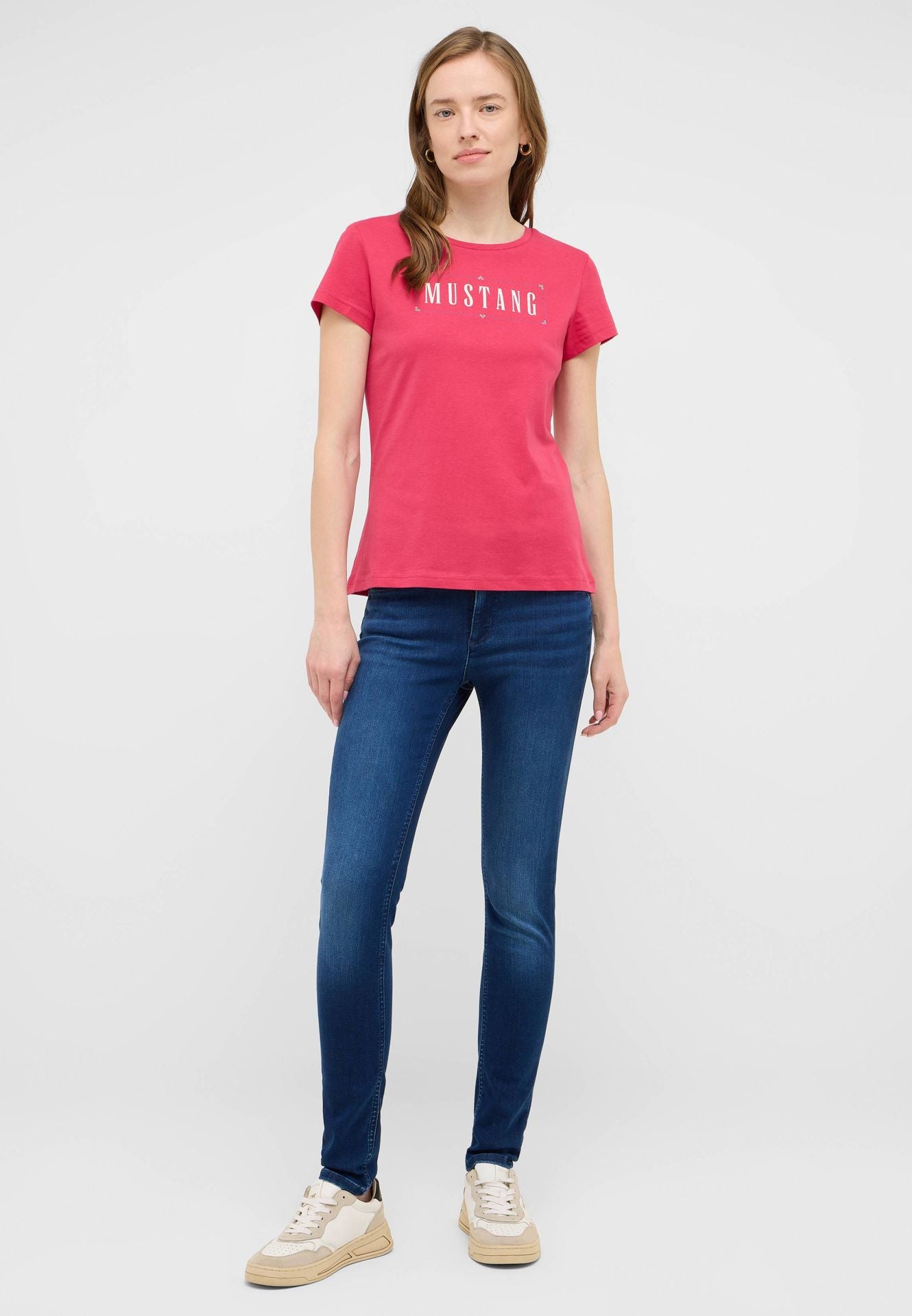 Damskie Spodnie Jeansowe Mustang Style Shelby Skinny Denim Blue 1016904 5000 682