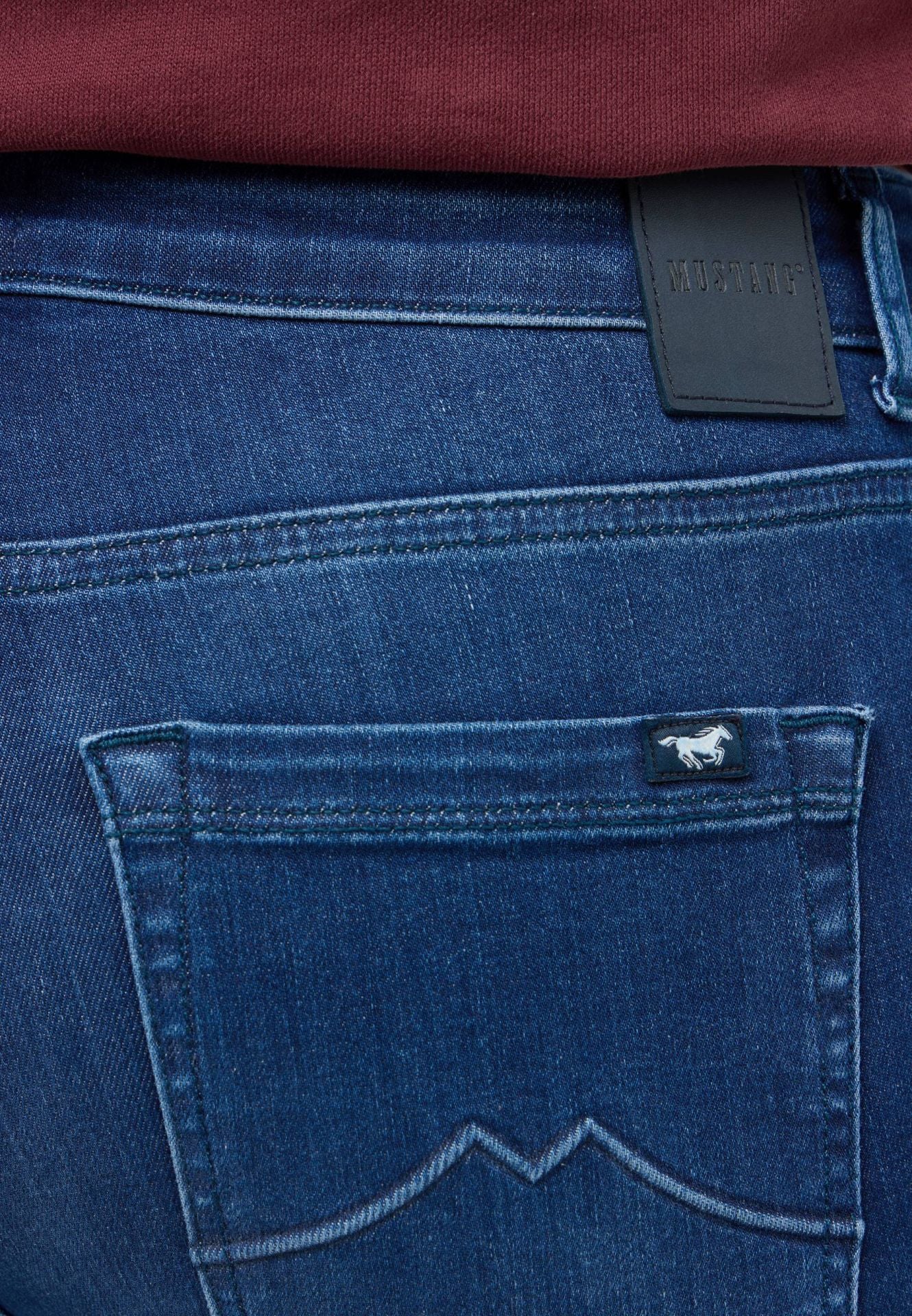 Damskie Spodnie Jeansowe Mustang Style Shelby Slim Boot Denim Blue 1015568 5000 682