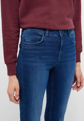 Damskie Spodnie Jeansowe Mustang Style Shelby Slim Boot Denim Blue 1015568 5000 682