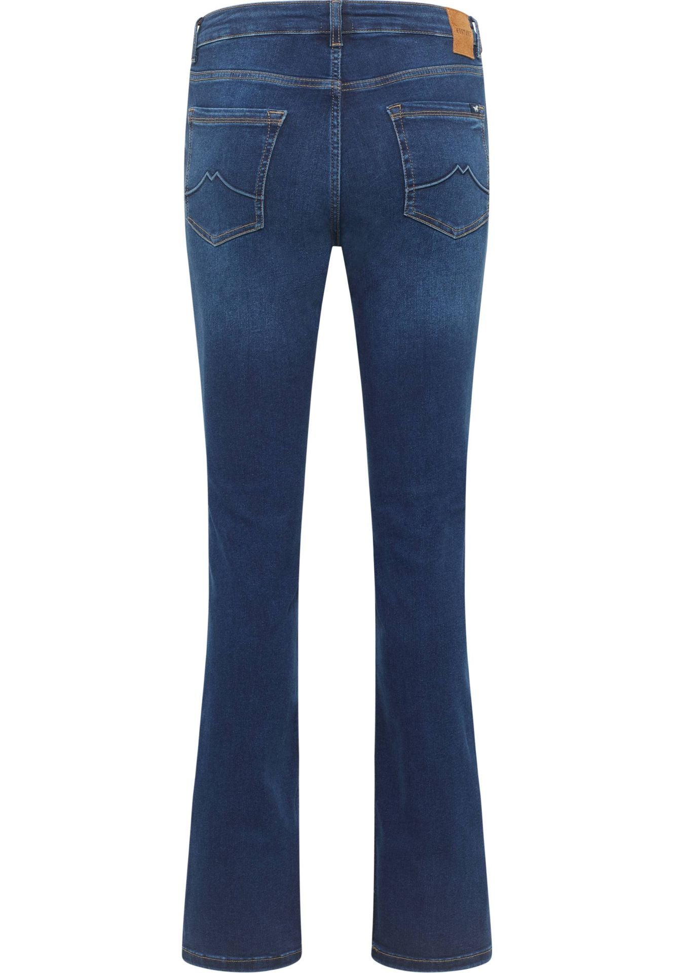 Damskie Spodnie Jeansowe Mustang Style Shelby Slim Boot Denim Blue 1015992 5000 742