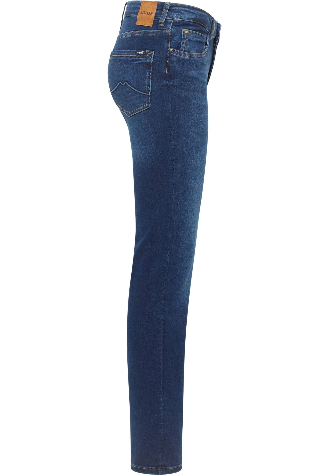 Damskie Spodnie Jeansowe Mustang Style Shelby Slim Boot Denim Blue 1015992 5000 742