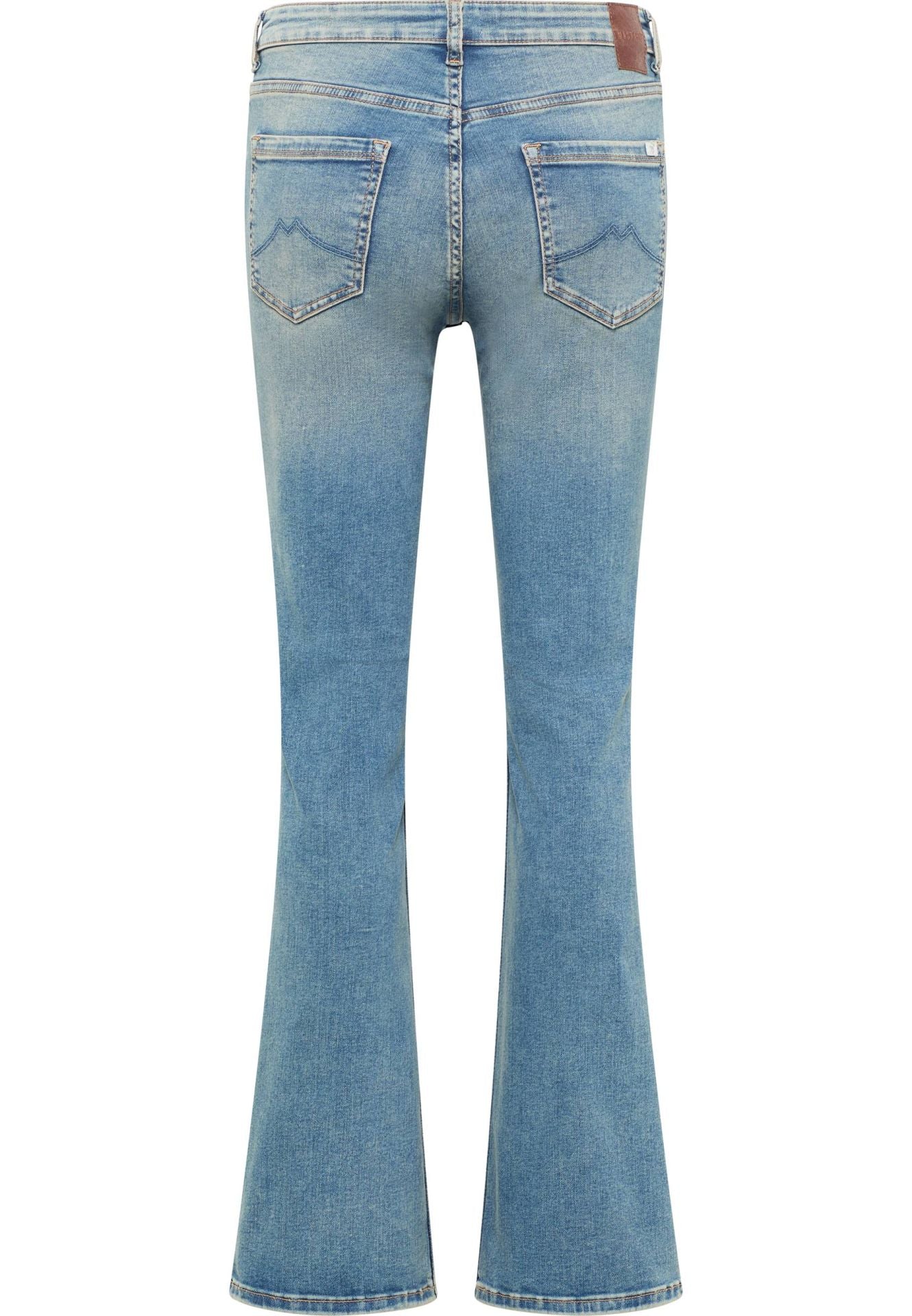 Damskie Spodnie Jeansowe Mustang Style Shelby Slim Boot Denim Blue 1016202 5000 421