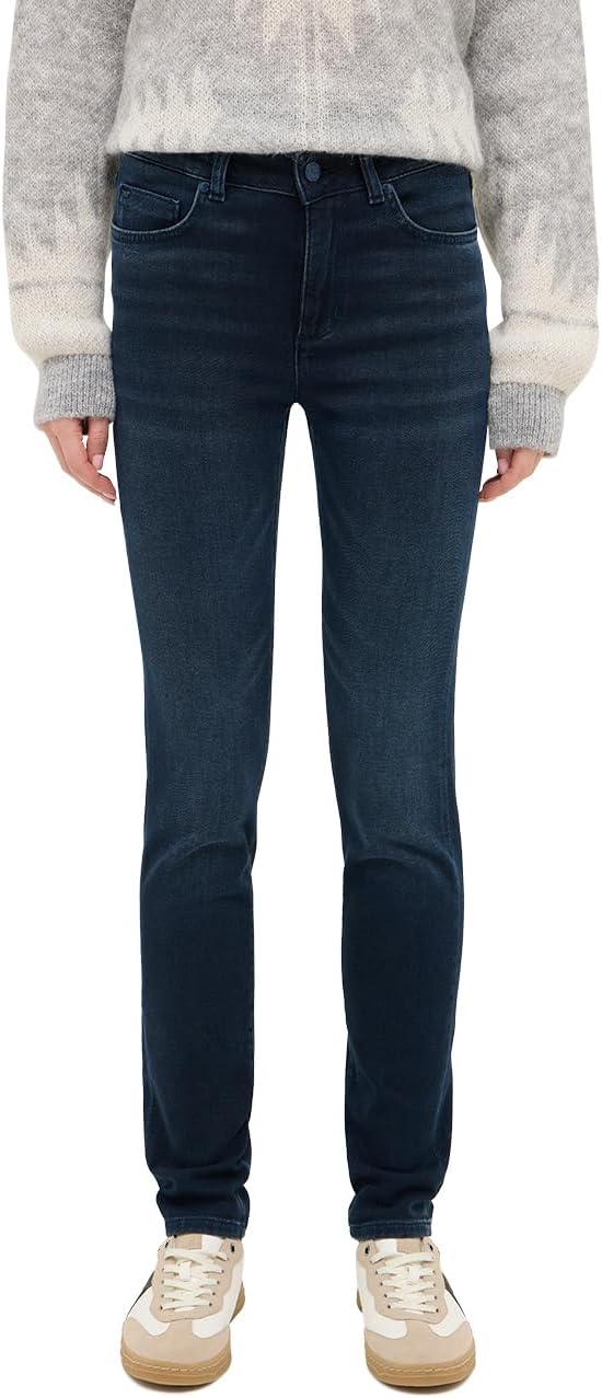 Damskie Spodnie Jeansowe Mustang Style Shelby Slim Denim Blue 1016909 5000 801