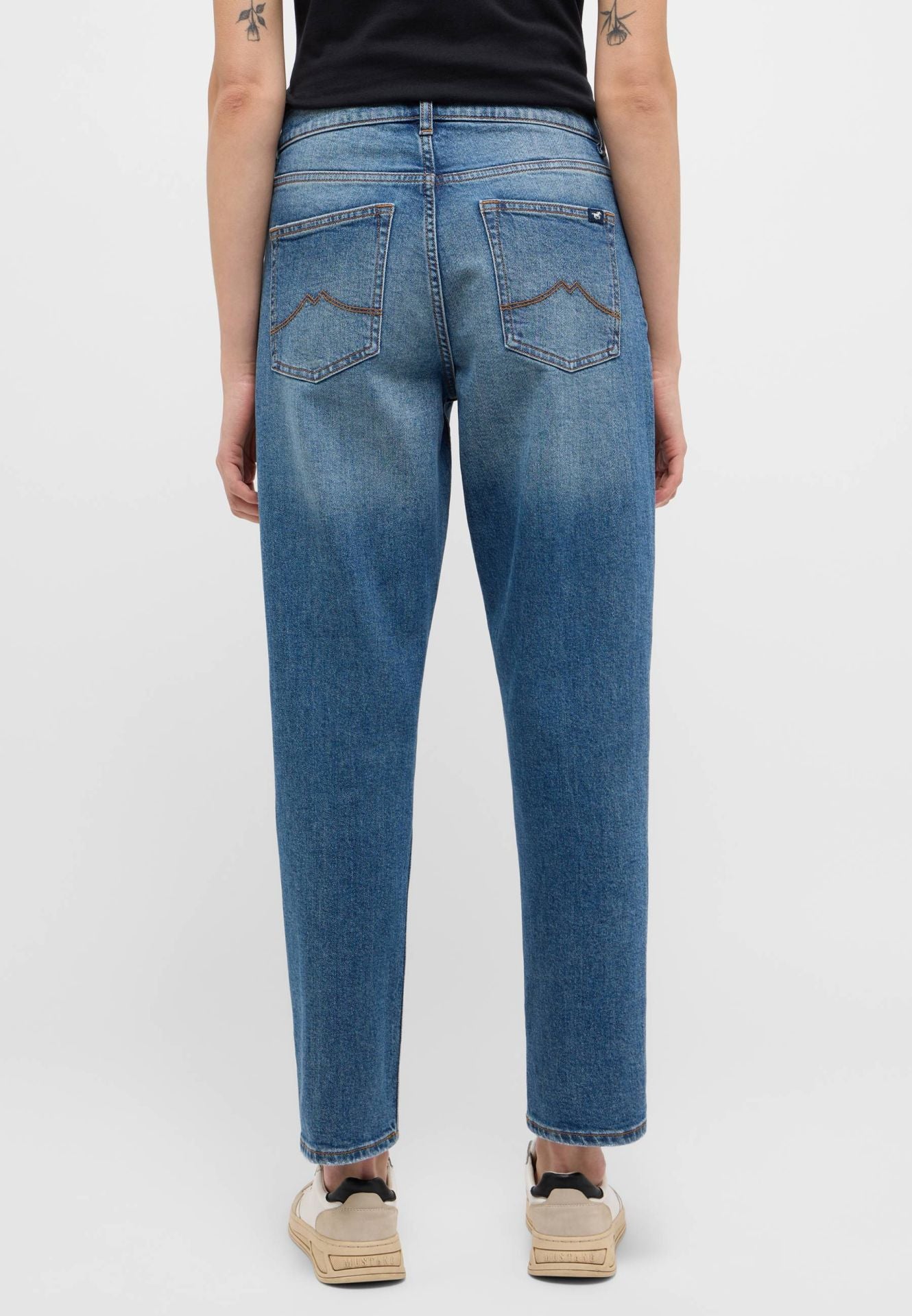 Damskie Spodnie jeansowe Mustang Style Brooks Relaxed Slim Denim Blue 1015560 5000 602