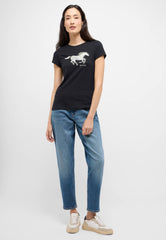 Damskie Spodnie Jeansowe Mustang Style Brooks Relaxed Slim Denim Blue 1015560 5000 602