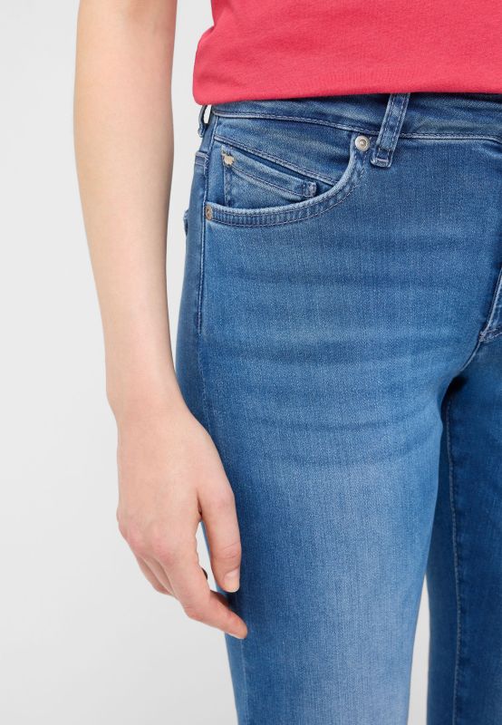 Damskie Spodnie Jeansowe Mustang Style Crosby Relaxed Slim Denim Blue 1016912 5000 582