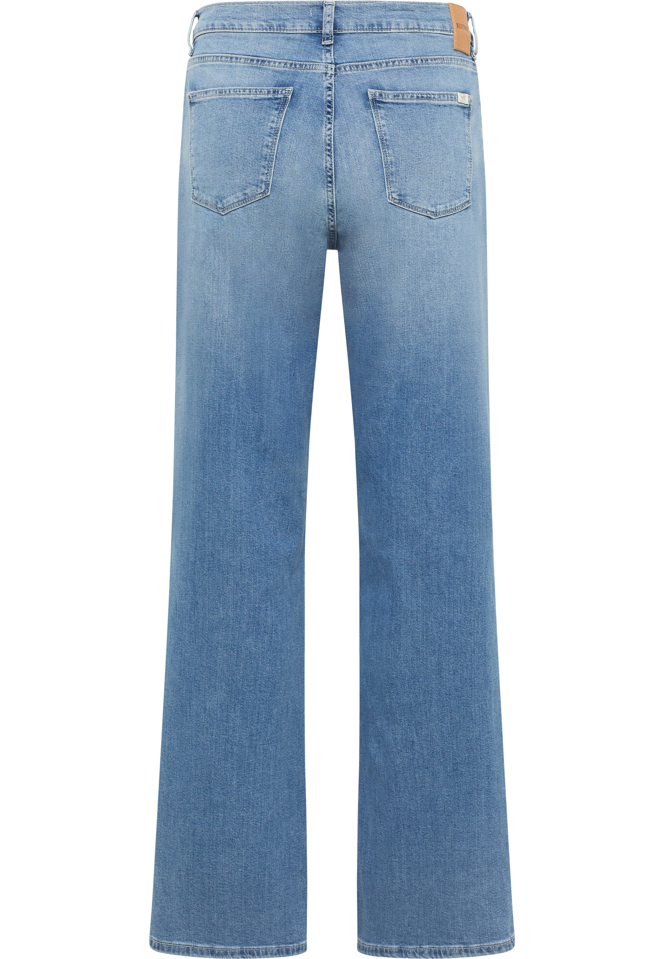 Damskie Spodnie Jeansowe Mustang Style Madison Wide Denim Blue 1016554 5000 412