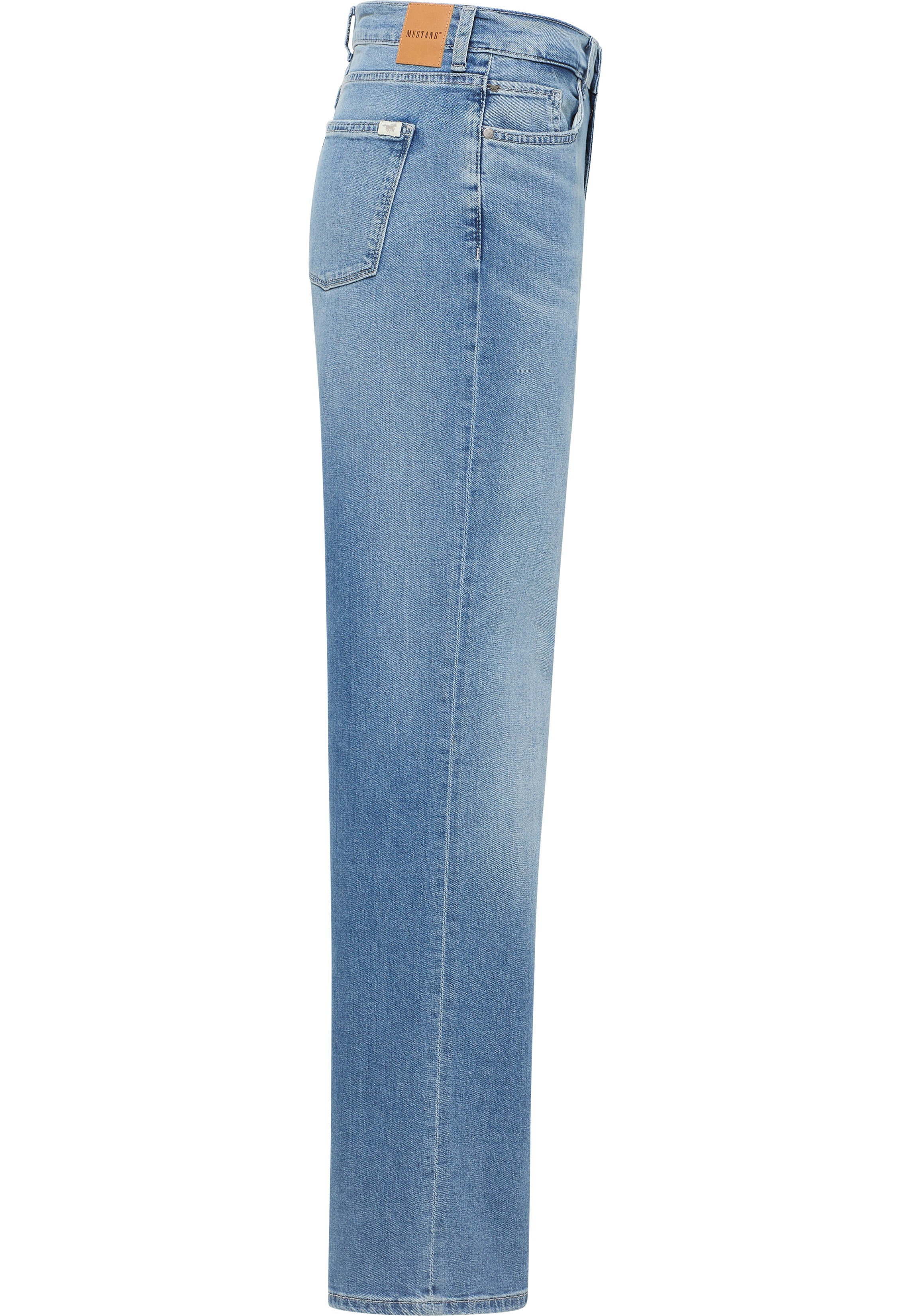 Damskie Spodnie Jeansowe Mustang Style Madison Wide Denim Blue 1016554 5000 412