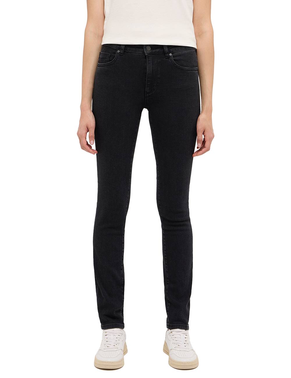 Damskie Spodnie jeansowe Mustang Style Shelby Slim Denim Black 1015564 4000 802