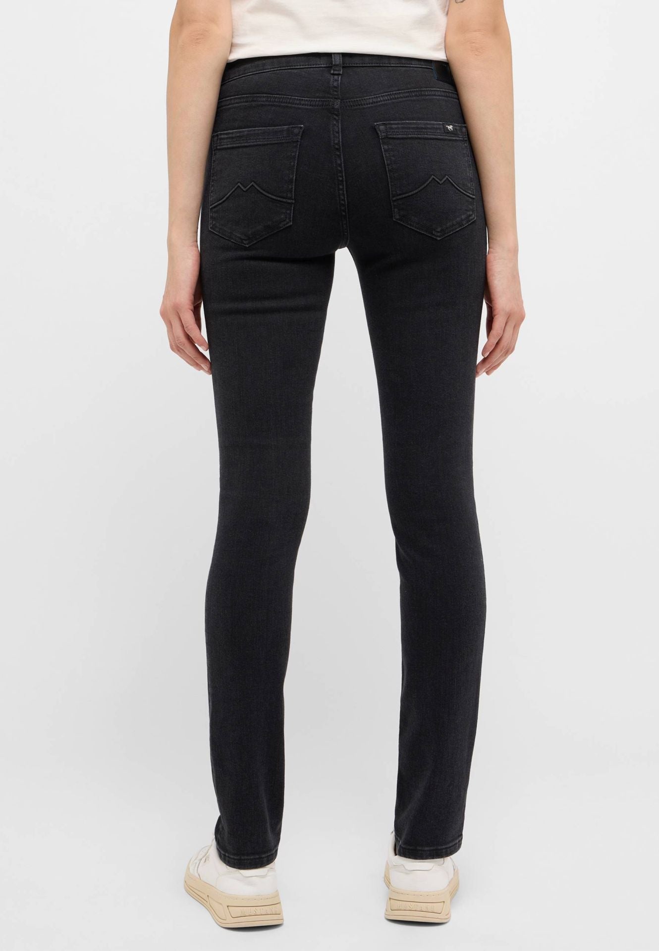 Damskie Spodnie jeansowe Mustang Style Shelby Slim Denim Black 1015564 4000 802