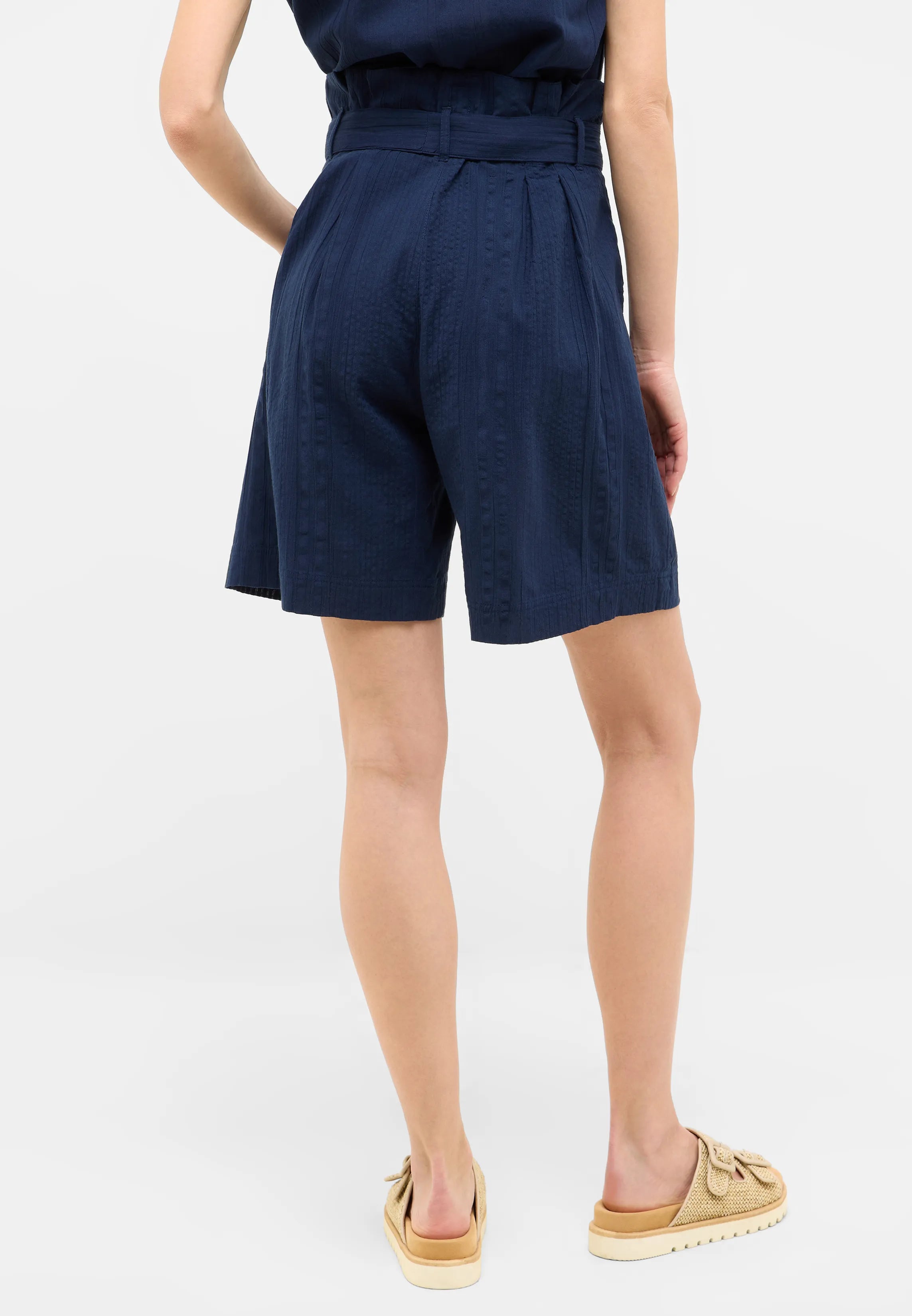 Damskie Szorty Materiałowe Mustang Style Darrah Navy Blazer 1016586 5324