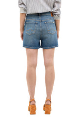 Damskie Szorty Mustang Style Charlotte Shorts Denim Blue 1016557 5000 521