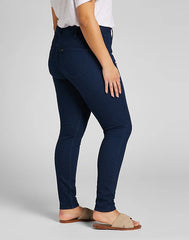 Damskie spodnie jeansowe LEE Super High Scarlett DARK EVITA L32GPVYY 112107495