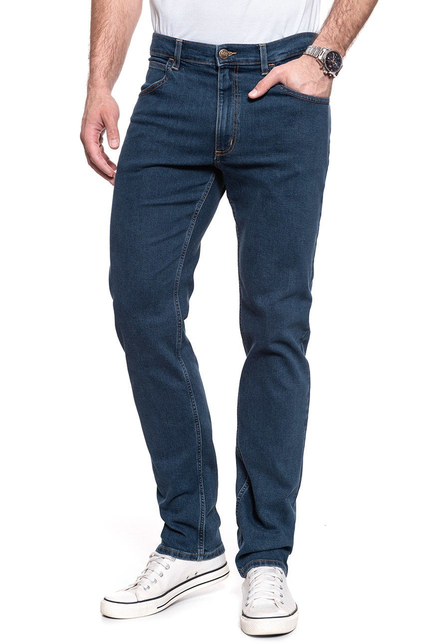 JEANSY MĘSKIE LEE BROOKLYN DARK STONEWASH L76XSQ46 112121165