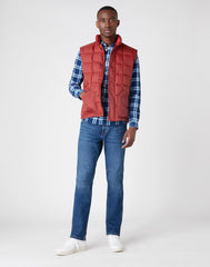 KAMIZELKA MĘSKA WRANGLER THE VEST RUSTY BROWN W4C7WRH11 112129104