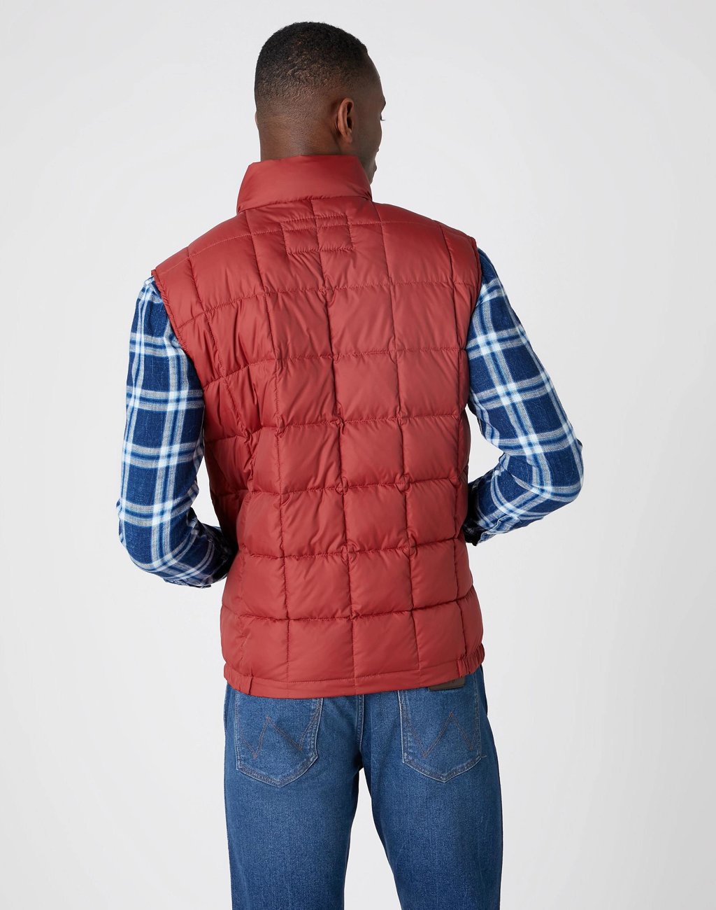 KAMIZELKA MĘSKA WRANGLER THE VEST RUSTY BROWN W4C7WRH11 112129104
