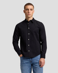 KOSZULA MĘSKA LEE LS CLEAN SHIRT BLACK 112386620