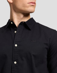 KOSZULA MĘSKA LEE LS CLEAN SHIRT BLACK 112386620