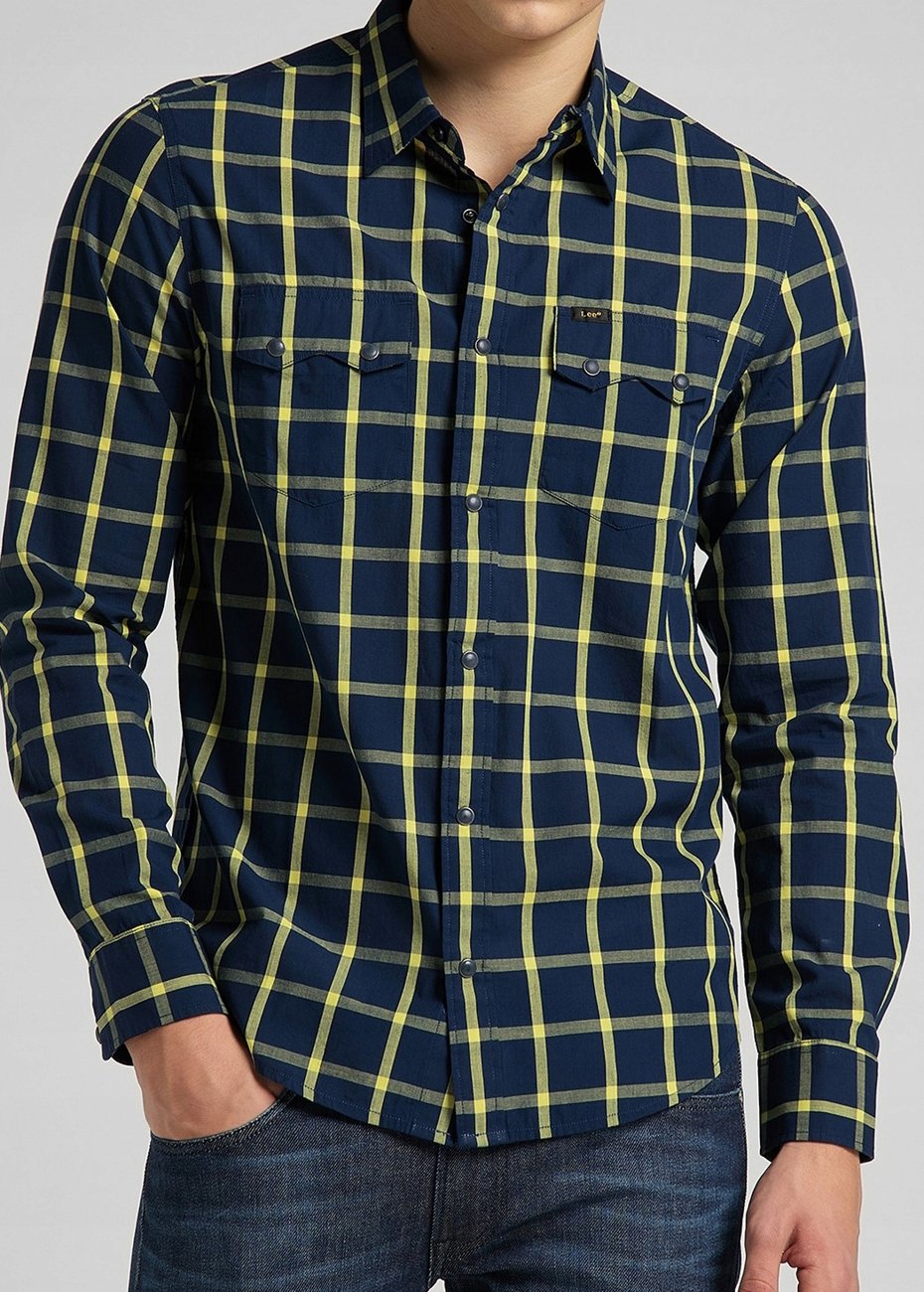 KOSZULA MĘSKA LEE RIDER SHIRT LEMON L856KRQG 112122573