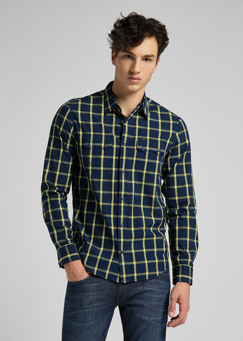 KOSZULA MĘSKA LEE RIDER SHIRT LEMON L856KRQG 112122573