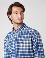 KOSZULA MĘSKA WRANGLER LS 1PKT BUTTON DOWN NAVY W5A3TS114 112130036