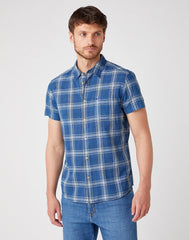 KOSZULA MĘSKA WRANGLER SS 1PKT SHIRT DARK INDIGO W5J6OEX1E 112130185