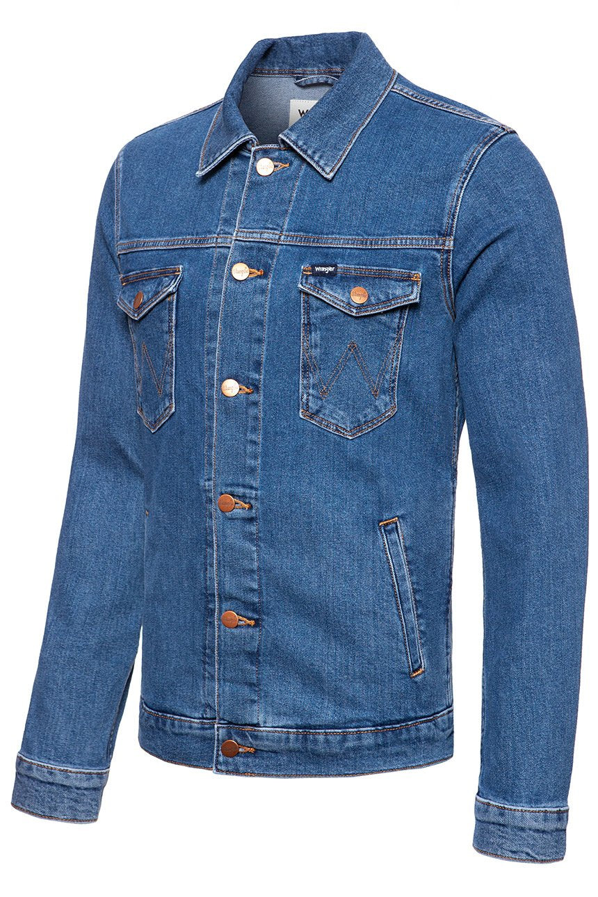 KURTKA JEANSOWA WRANGLER REGULAR JACKET MIDSTONE W44323091 112128853