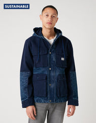KURTKA MĘSKA WRANGLER FIELD JACKET INDIGO W4E3V2452 112129125