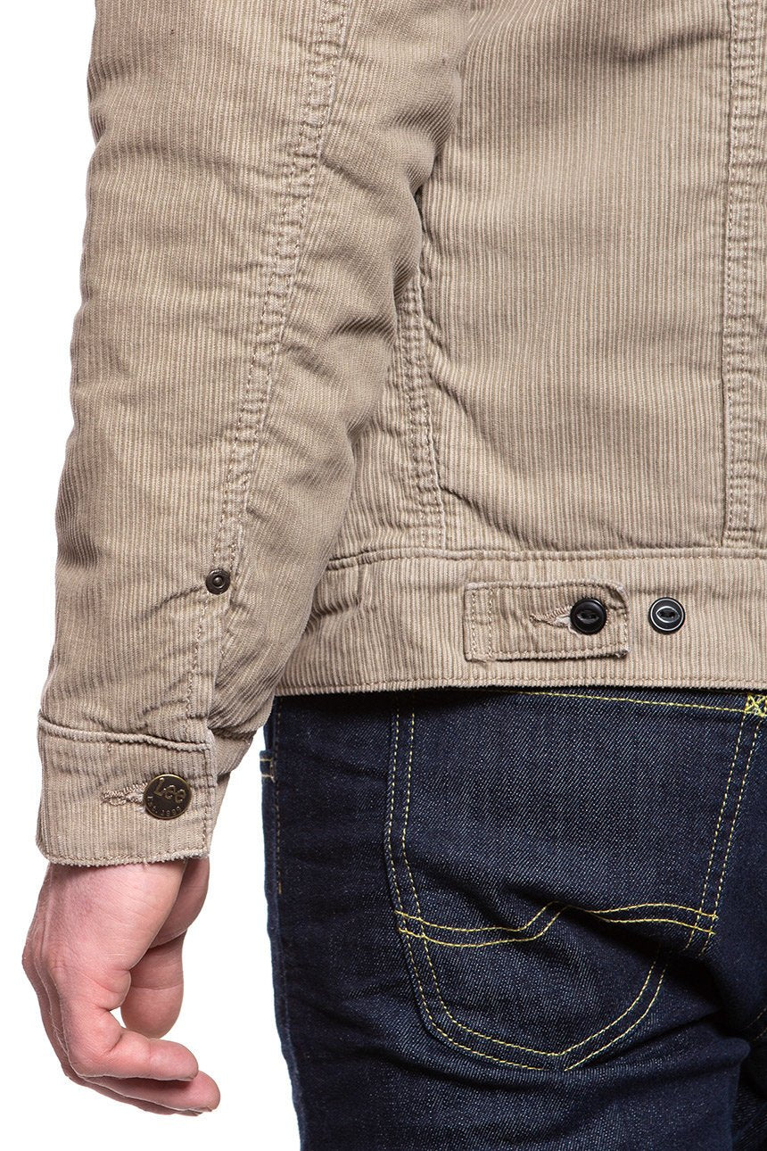 KURTKA ZIMOWA LEE SHERPA JACKET BEIGE L87AQM97 112122866