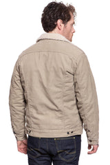 KURTKA ZIMOWA LEE SHERPA JACKET BEIGE L87AQM97 112122866