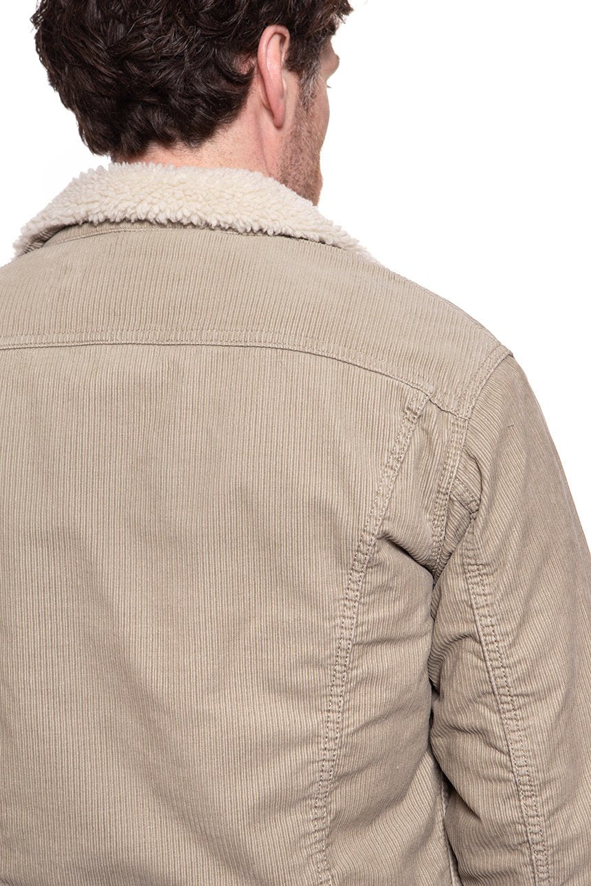 KURTKA ZIMOWA LEE SHERPA JACKET BEIGE L87AQM97 112122866